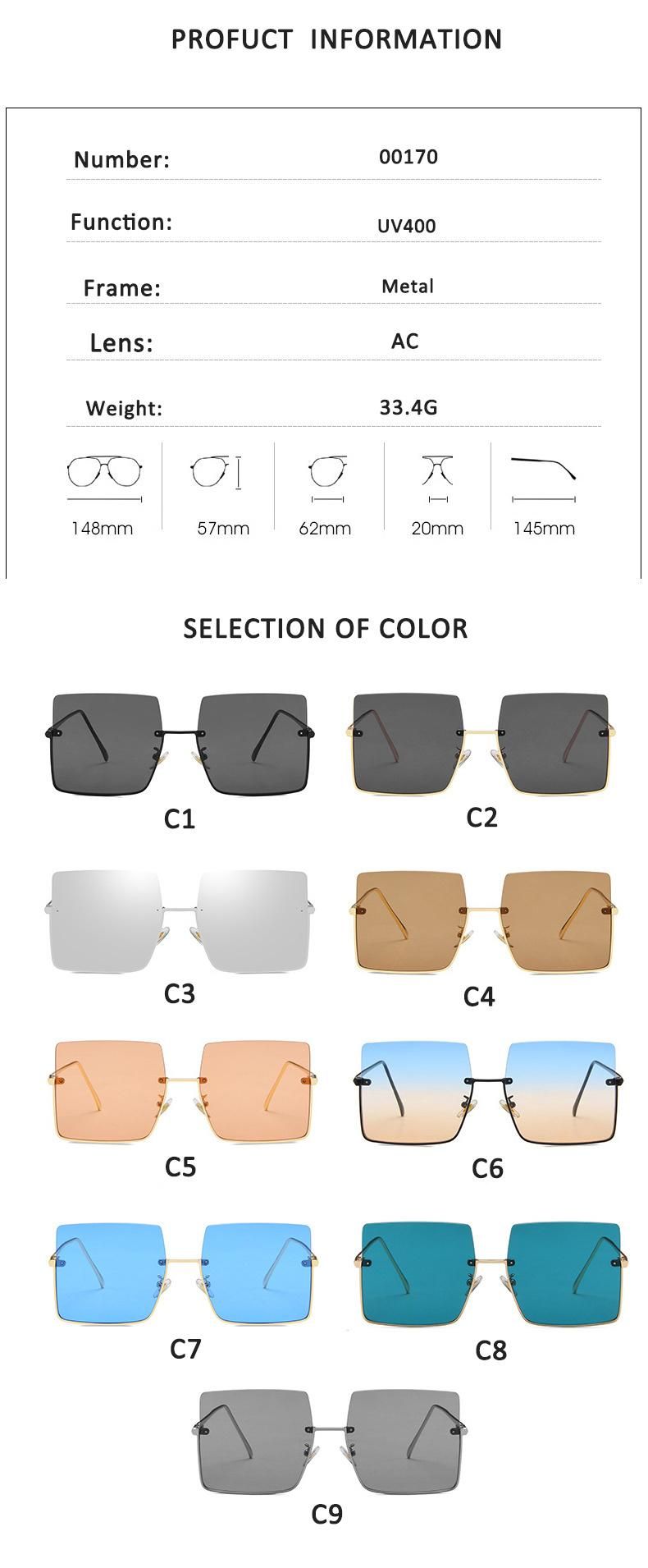 2022 New Wholesale Female UV400 Sunglasses Luxury Women Metal Frame Eyewear Custom Printed Fashion Sunglasses