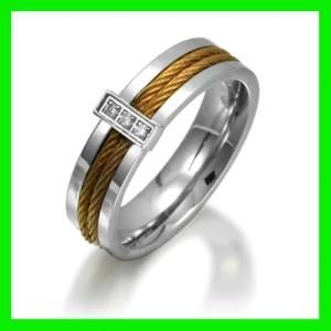 2012 Rope Shaped Stainless Steel Jewellery Ring (TPSR666)