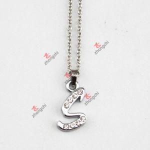 Cryatal Alphabet Charm Pendant Jewelry Necklace for Gift