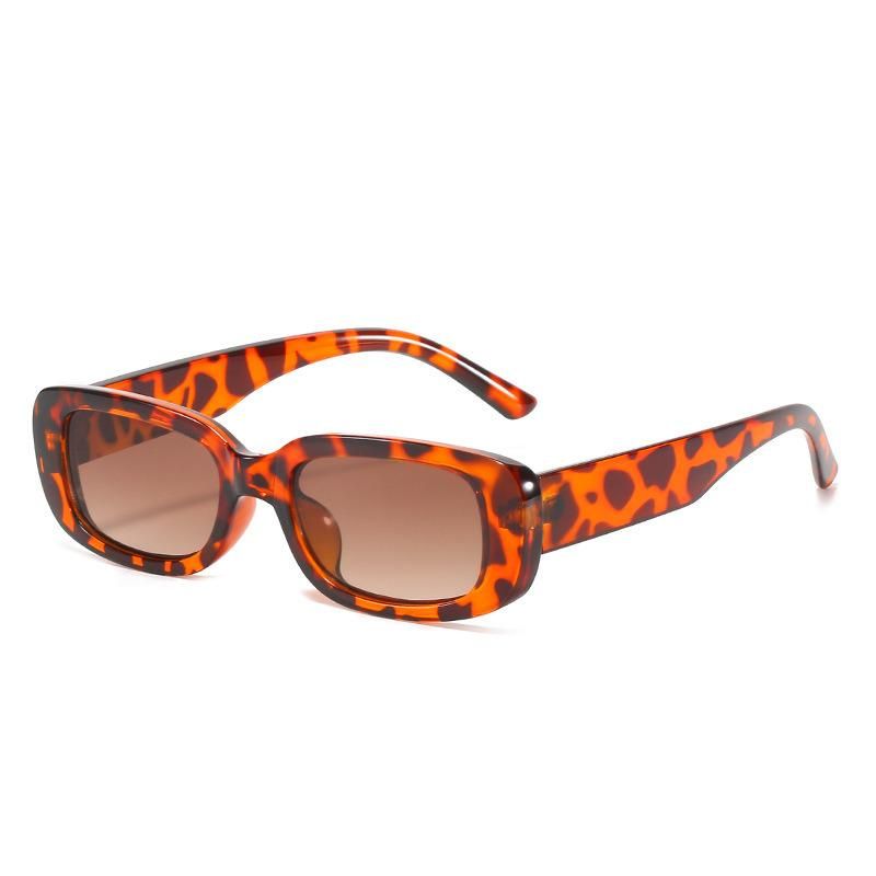 New Custom Hot Wholesale Vintage Retro Rectangle Fashion Brand Designer Polarized Men/Women Sunglasses