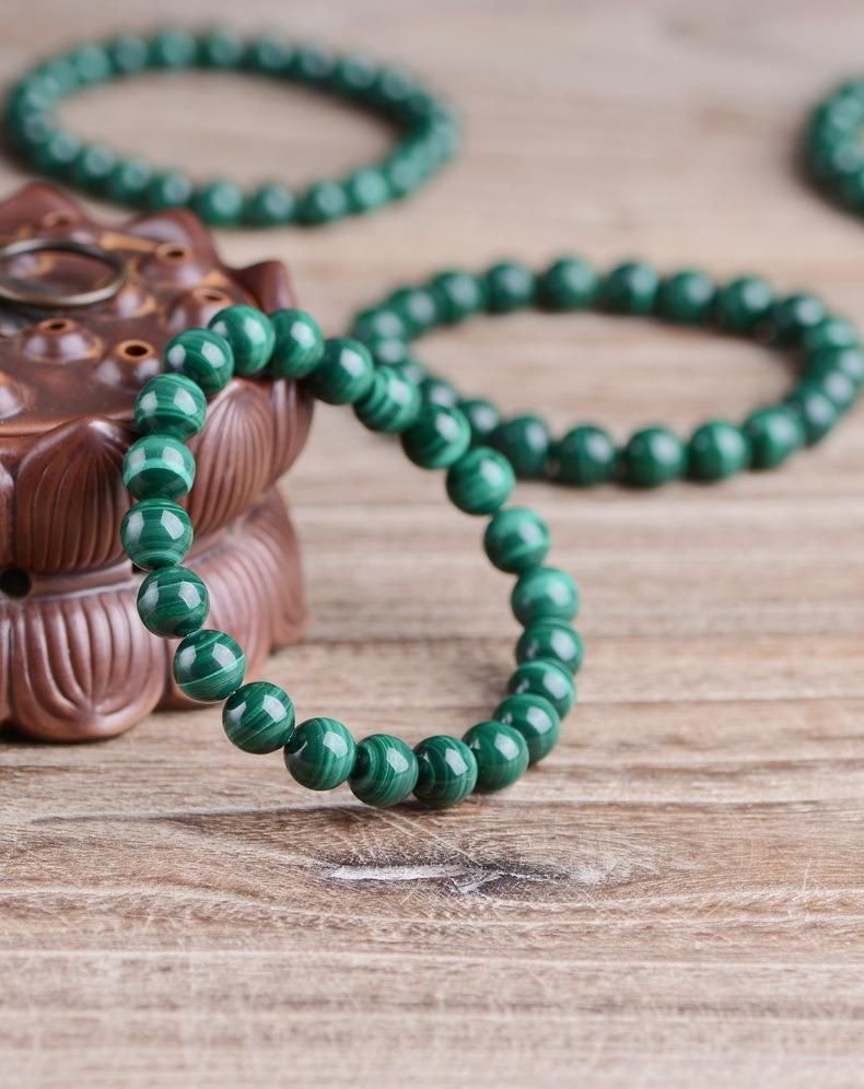 Green Crystal Jewelry Natural Malachite Bracelet