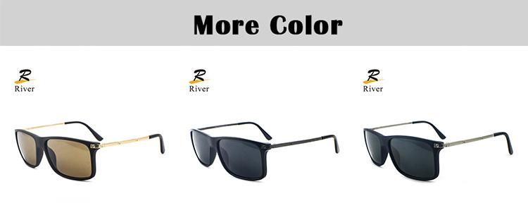 P0085 Hot Selling Metal Frame Stock Polarized Men Tr Sunglasses