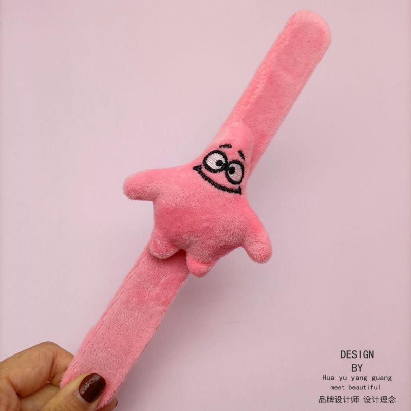 Fashion Jewelry Cartoon Plush Snapping Ring Bracelet