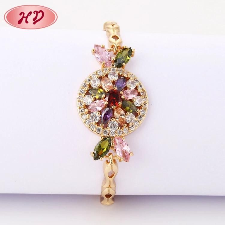 New Design 18K Gold Plated Crystal Bracelet for Women