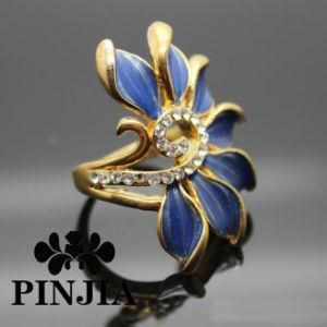 CZ Flower Dome Fashion Jewelry Right Hand Ring