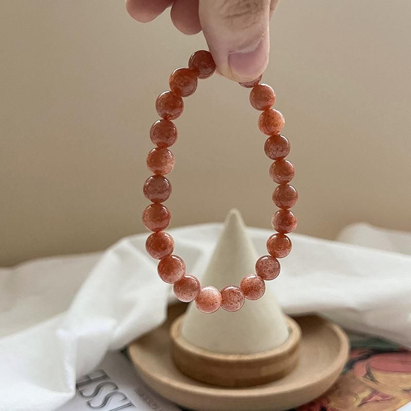 Fashion Jewelry Golden Sunstone Natural Crystal Bracelets