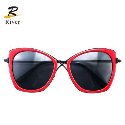 New Design Oversize PC Frame Women Wholesale Sunglasses