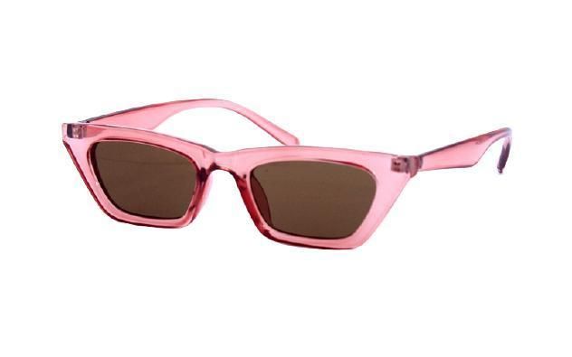 Wholesale Women′s Retro Cat Eye Style Stripe Pattern Polarized Sunglasses