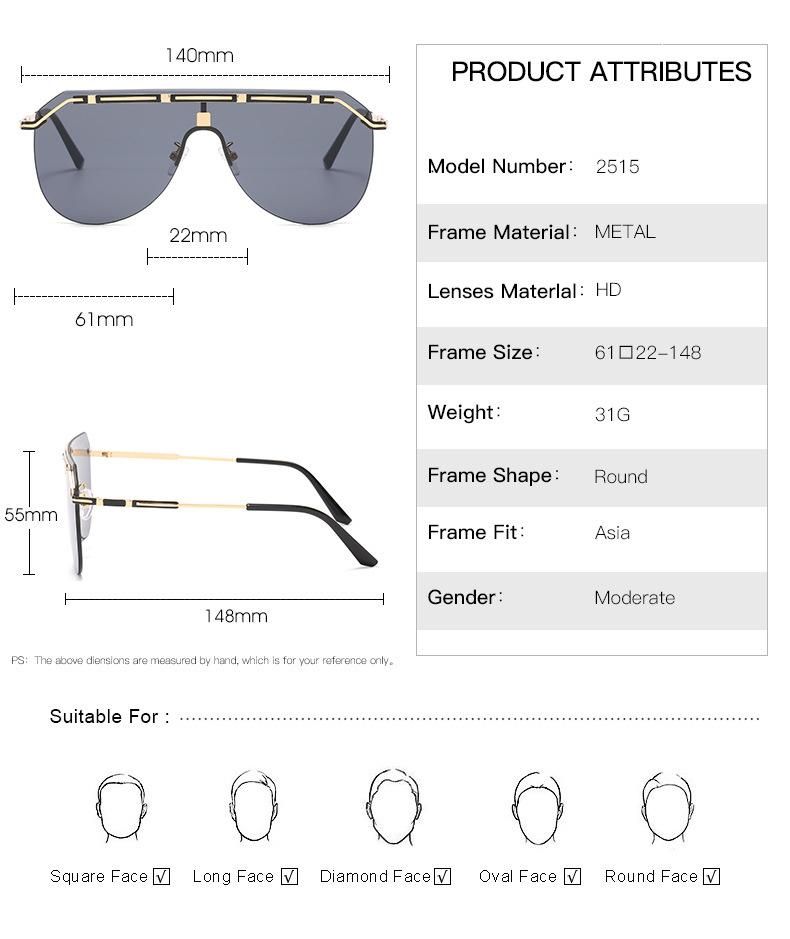 One PCS Goggle Design 3 USD Metal Sunglasses