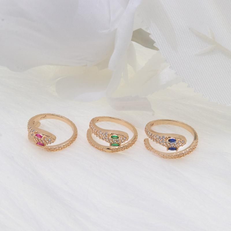 Wholesale Personalized Zircon Fashion Snake Ring