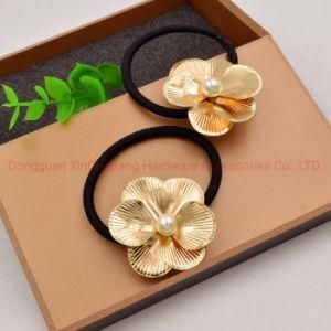 Metal Flower Hair Band Elastic Hair Accessories