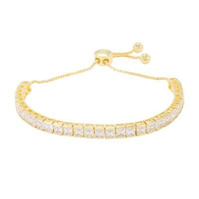 Customized Production Adjust Chain 9K, 10K, 14K, 18K White Gold &amp; Diamond Bracelet Jewelry Jewellery