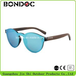 Unisex Classic Round Retro Polarized Wooden Sunglasses 100% UV Protection
