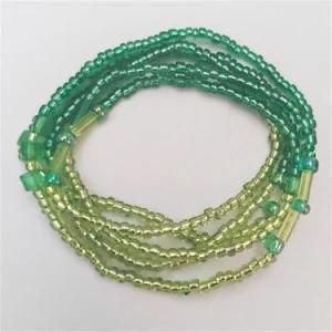 2021 New DIY Handmade Bead Summer National Style Sexy Body Chain Elastic Big Bead Mixed Color Waist Bead