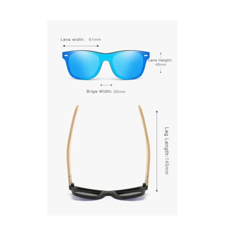 Bamboo Feet Sunglasses Classic Color Film Bamboo Sunglasses for Men and Women Sg3007