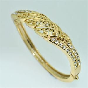 The News 18k Gold Plated Fashion Jewelry Design Alloy Bangles Jewellery (B14A01484B1S0008)