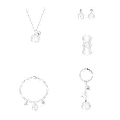 Fairy Quirky Silver Irregular Shape Jewelry Set