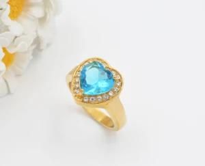 Ring Makers New Design Stone Heart Shaped Pretty Model Woman Ring
