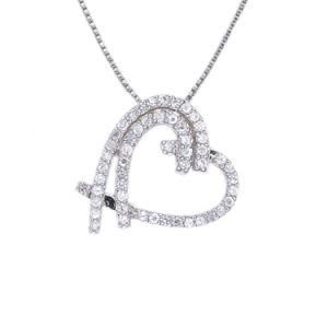Good Selling Fashion Solid Sterling Silver Revolving Heart Pendant