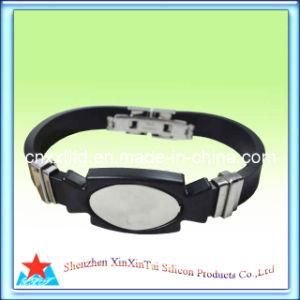 Silicone Bracelet with Stainless Clasp and Buckle (XXT10019-1)