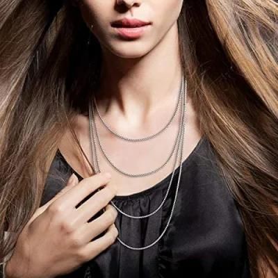 Gold Plated Box Chain Stainless Steel Jewelry Necklace Bracelet Handcraft Design Fashion Jewellery