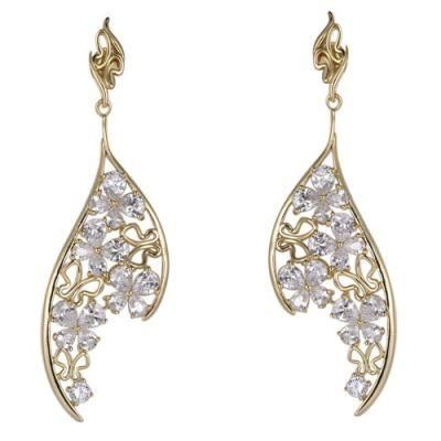 Fashionable Style 925 Sterling Silver Earring with Trendy Charm