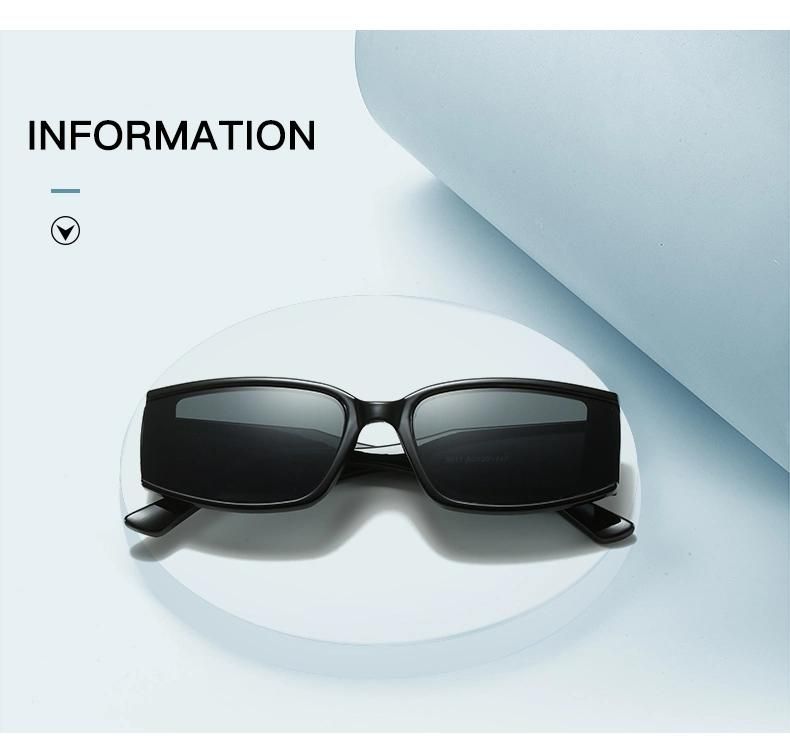 Sunglasses for New Square Retro Sunglasses Female Jelly Color Ocean Piece Cross-Border Sunglasses