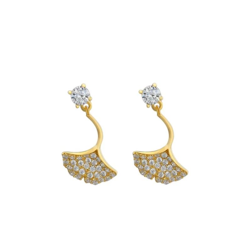 Luxury Statement Unique Coconut Tree Gold Chunky Earrings