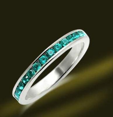 Newst Design OEM Design Silver Emerald Ring