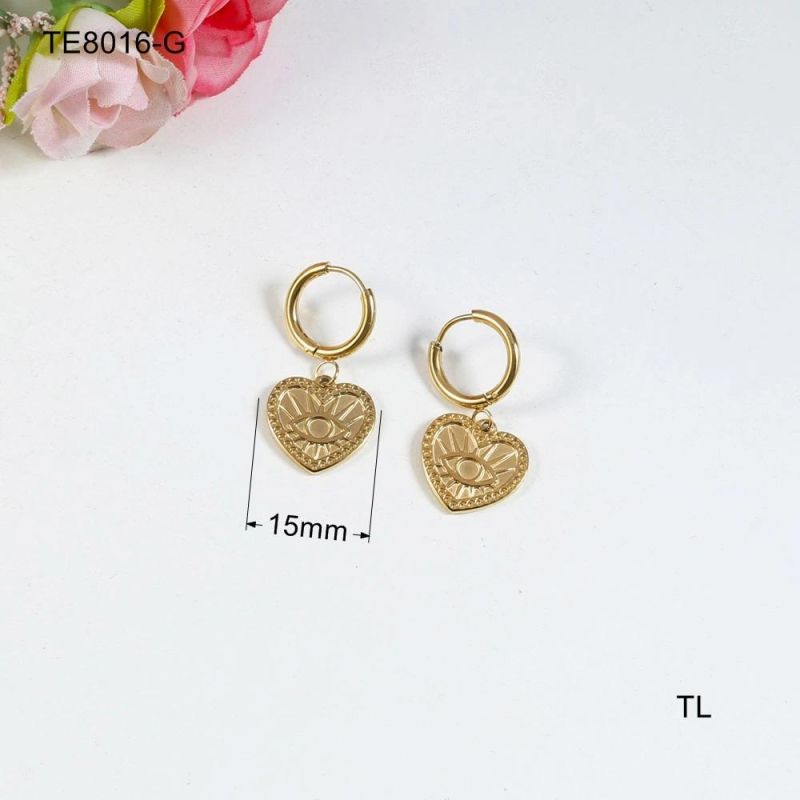 Manufacturer Custom No Fade Fashion Jewelry Collares Jewellery Manufacturer Custom Design Women18K PVD Gold Chain Love Heart Necklace