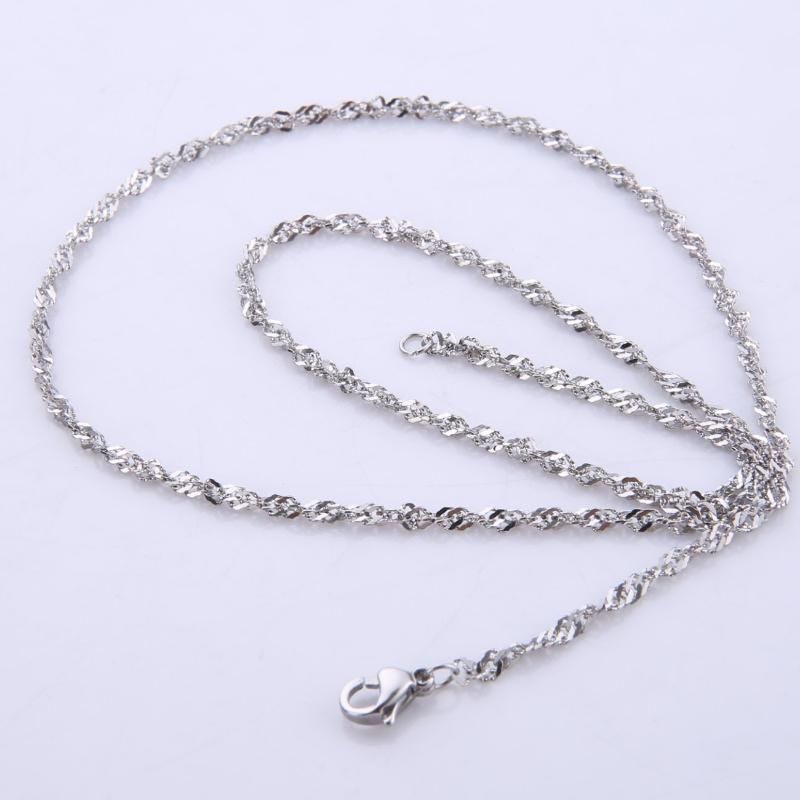 Hot Selling Jewelry Stainless Steel Accessories Singapore Chain Necklace