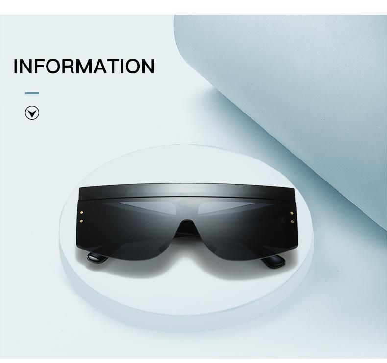 Large-Frame Wide-Brimmed Sunglasses, Retro Midin One-Piece Goggles Sports Cycling Glasses
