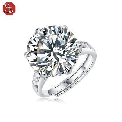 Moissanite Diamond 925 Sterling Silver ring engagement ring Trendy Jewelry for women