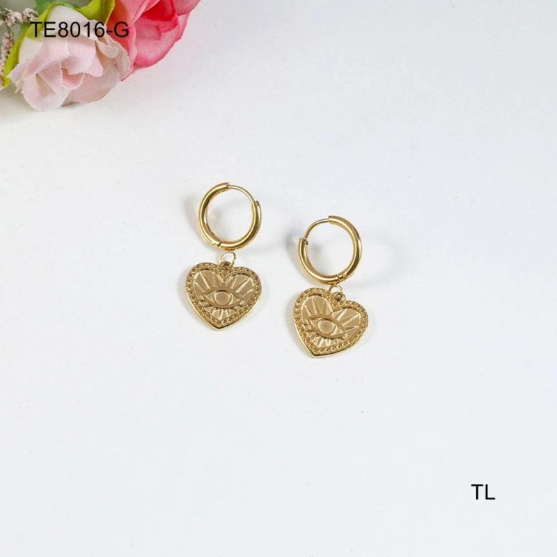 Manufacturer Custom No Fade Fashion Jewelry Collares Jewellery Manufacturer Custom Design Women18K PVD Gold Chain Love Heart Necklace