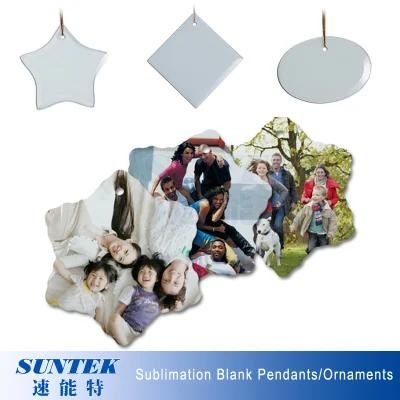 Sublimation Christmas Pendant/Ornament Blank Ceramic Decorations