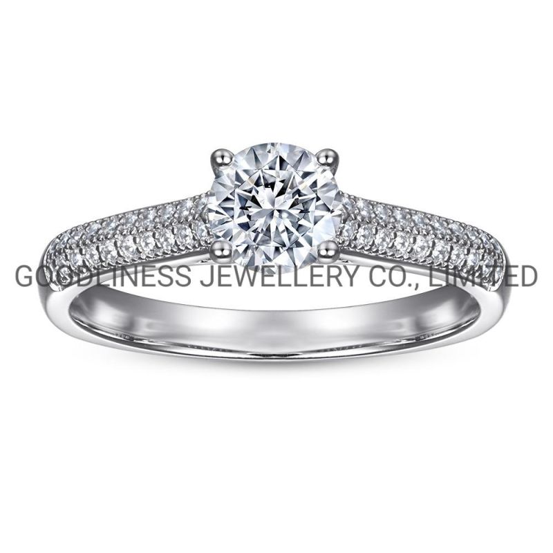 925 Sterling Silver Promise Women CZ Engagement Couple Diamond Rings