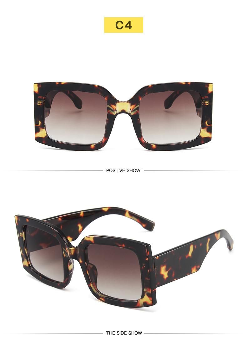 Sunglasses Personality Colorful Wide-Leg Glasses