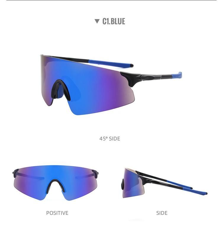 Custom Logo 2021 Summer Fashion Outdoor Man Big Frame Polarized Sports Sunglasses