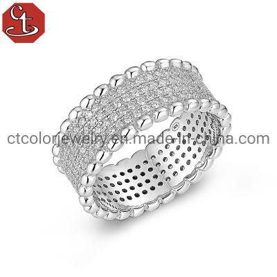 Fashion Jewelry High Quality 925 Sterling Silver Ring Wedding Rings