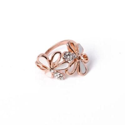 New Design Fashion Jewelry Flower Shape Gold Ring