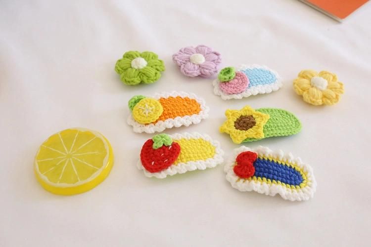 Crochet Fruit Snap Hair Clips Accessory Ym228