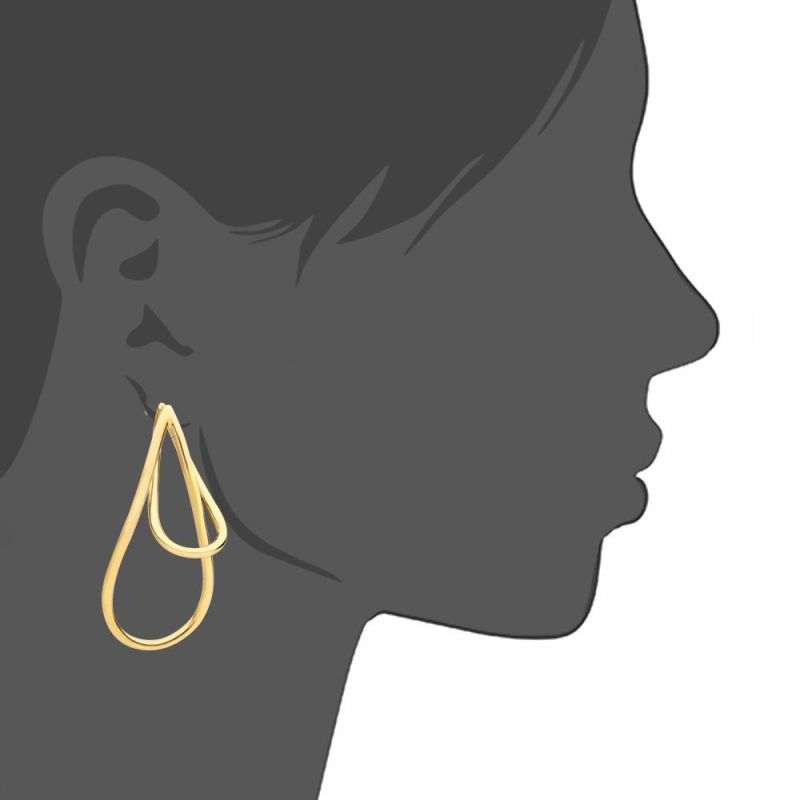 Detachable Design Copper Earrings in Artful Appearance