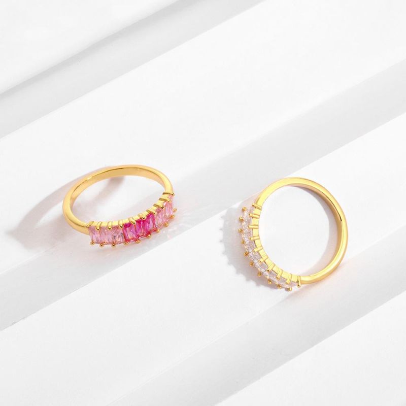 Brass Ring with Multi Color Fashion Ring Fashion Jewelry
