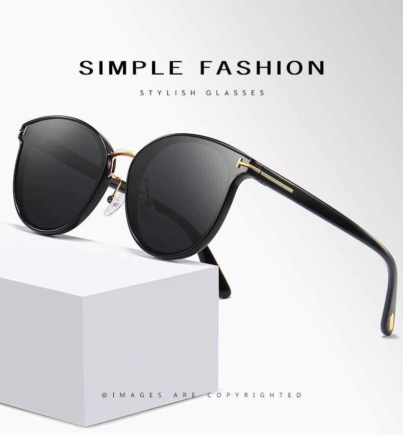 2021 UV400 New Arrivals Fashion Designer Square Frame Trendy Women Plastic Combination Polarized Sunglasses