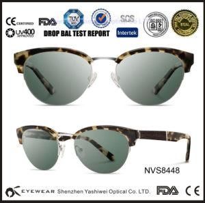 2015 Fashion Sun Glass, Wholesale Acetate Sunglasses with Round Front