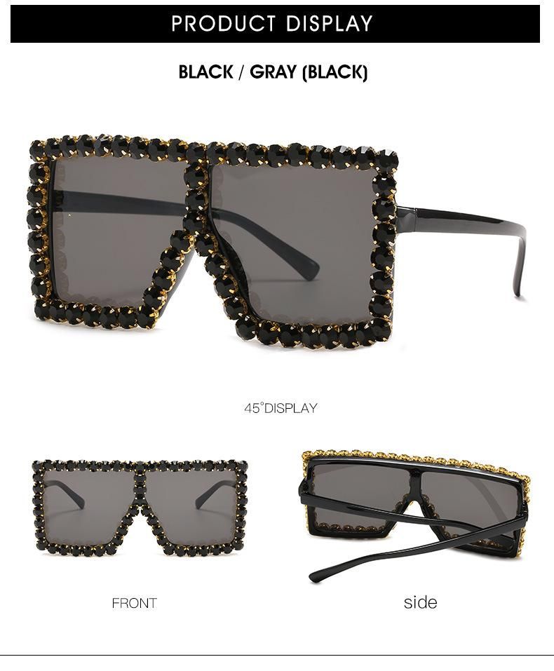 Latest Fashion Sunglasses High Quality Diamond Eyewear