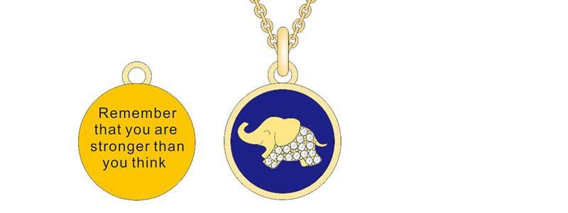 Most Fashion Starry Golden Elephant Jewelry Set for Women and Men
