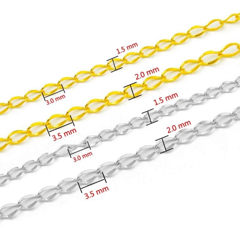 Fashion Custom Necklace Bracelet Anklet Accessories Embossed Welded Chain Jewelry