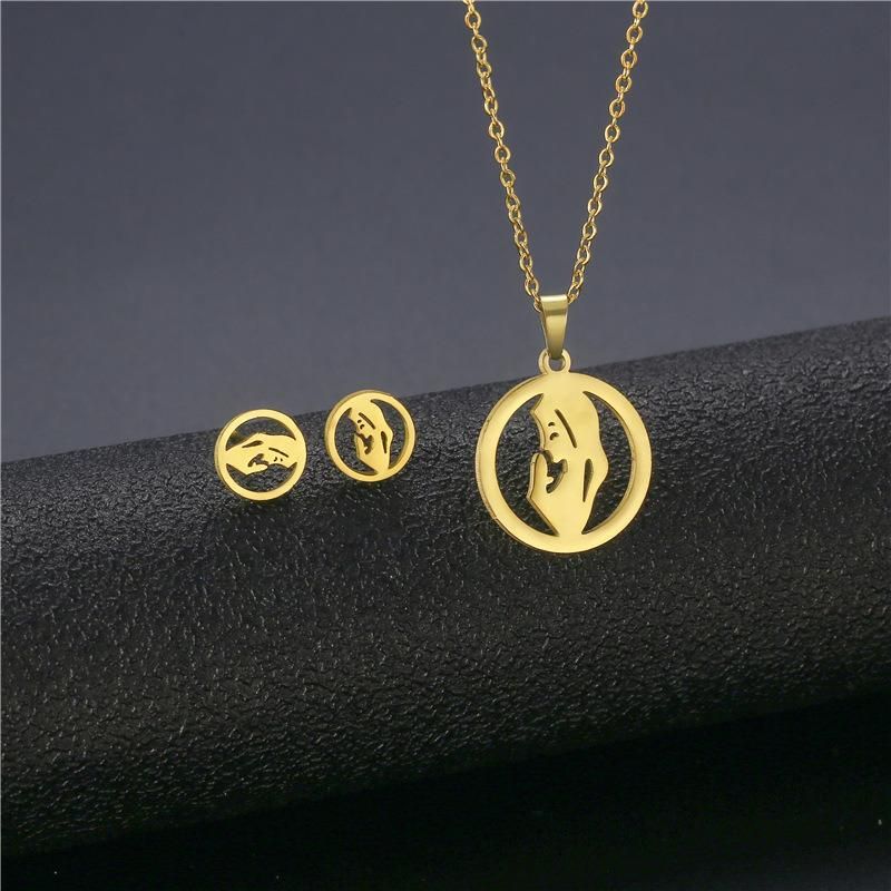 Manufacturer Custom Jewelry High Quality Fashion Jewelry Set, Gold Jewelry Set, Stainless Steel Jewelry Set