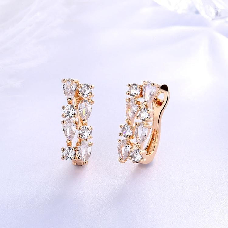2020 New Fashion Style Rainbow Colorful Huggie Hoop Gold Earrings for Women